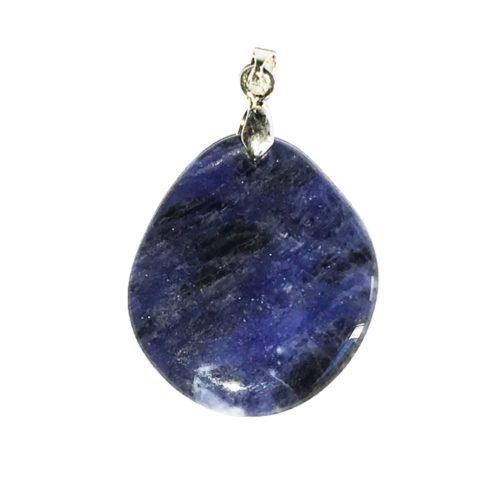pendentif sodalite pierre plate