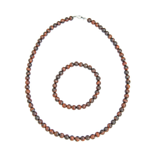 coffret oeil de taureau pierres boules 6mm