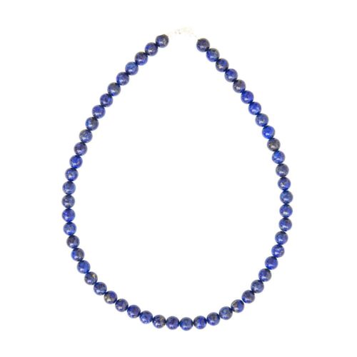 collier lapis lazuli pierres boules 8mm
