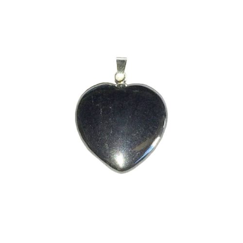 pendentif hematite petit coeur