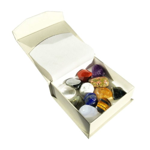 Coffret 12 pierres roulées