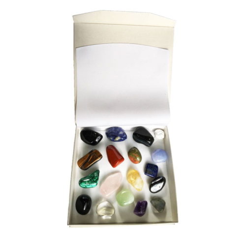 Coffret 18 pierres roulées