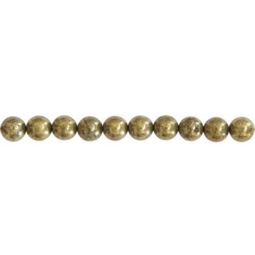 fil pyrite de fer pierres boules 8mm