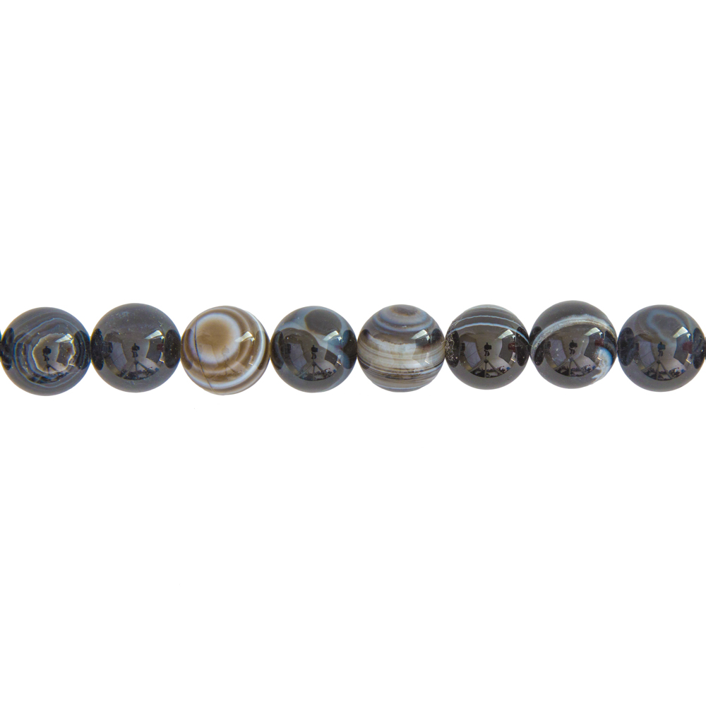 fil-agate-zonee-noire-pierres-boules-12mm fil agate zonée noire pierres boules 12mm
