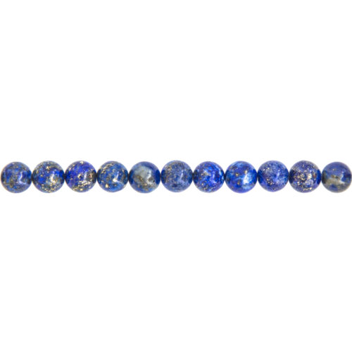 fil lapis lazuli pierres boules 6mm