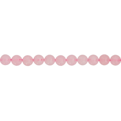 fil quartz rose pierres boules 6mm