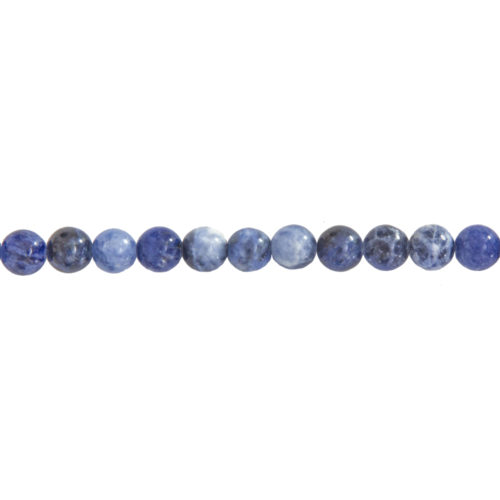 fil sodalite pierres boules 6mm