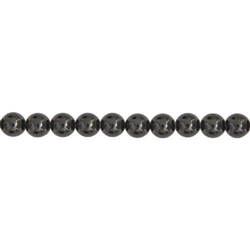 fil tourmaline noire pierres boules 8mm
