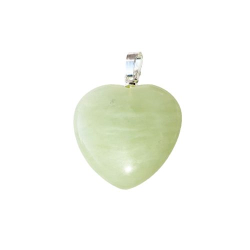 pendentif jade vert petit coeur