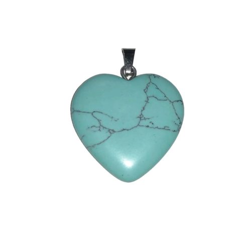 pendentif turquoise petit coeur