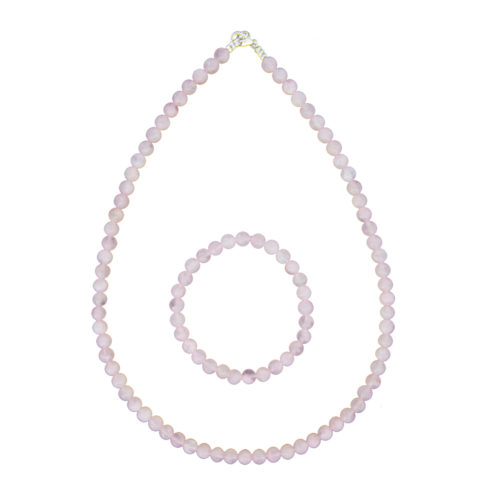 caja cuarzo rosa piedras bolas 6mm