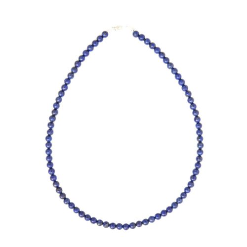 collier lapis lazuli pierres boules 6mm
