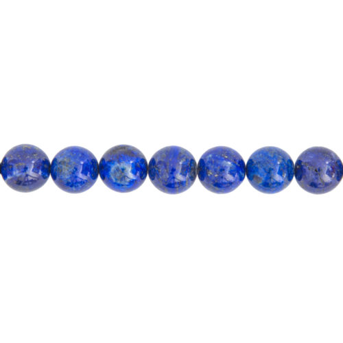 fil lapis-lazuli pierres boules 14mm