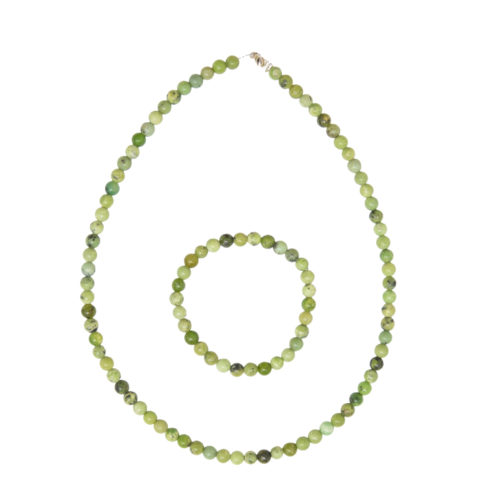 estuche crisoprasa limón piedras bolas 6mm