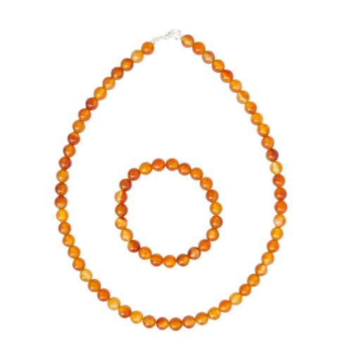 caja cornalina piedras bolas 8mm