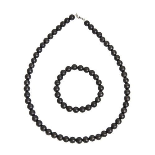 coffret shungite pierres boules 8mm