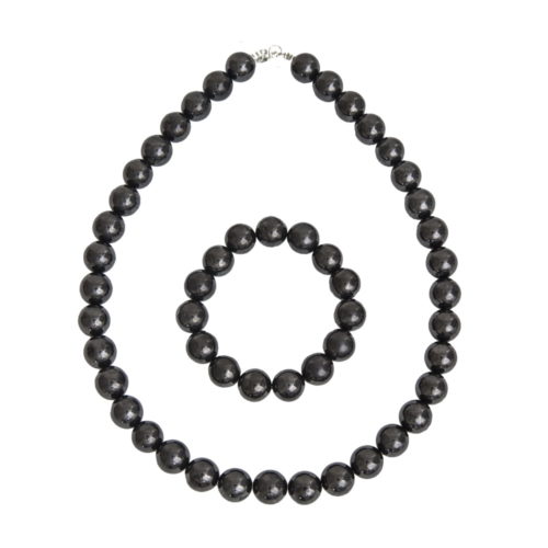 coffret shungite pierres boules 12mm
