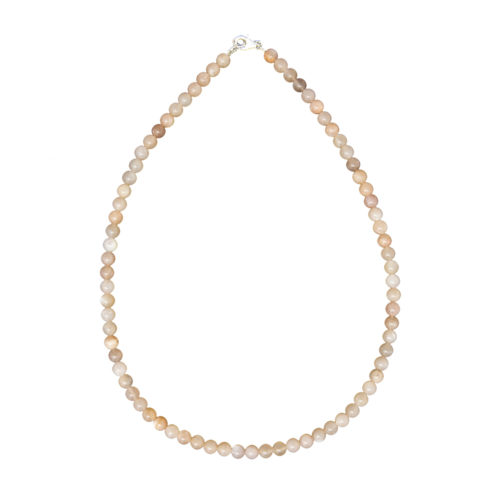 collier pierre de lune pierres boules 6mm