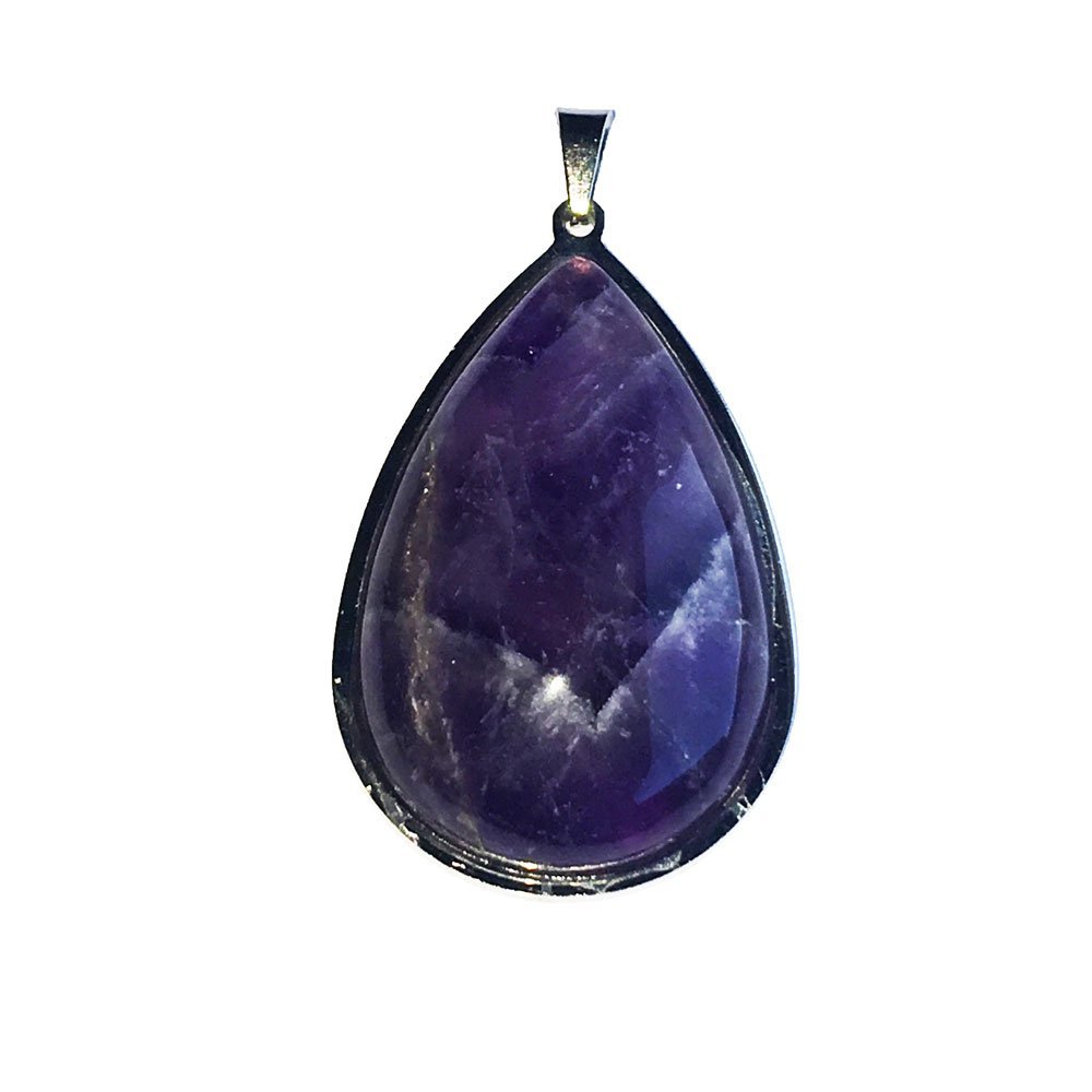 pendentif-amethyste-goutte-montee-acier-02 pendentif amethyste goutte monté acier
