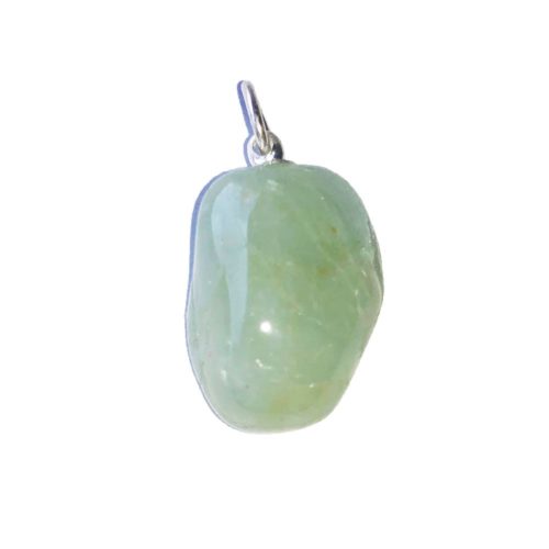 pendentif aigue marine pierre roulée