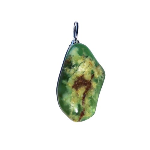pendentif chrysoprase pierre roulée
