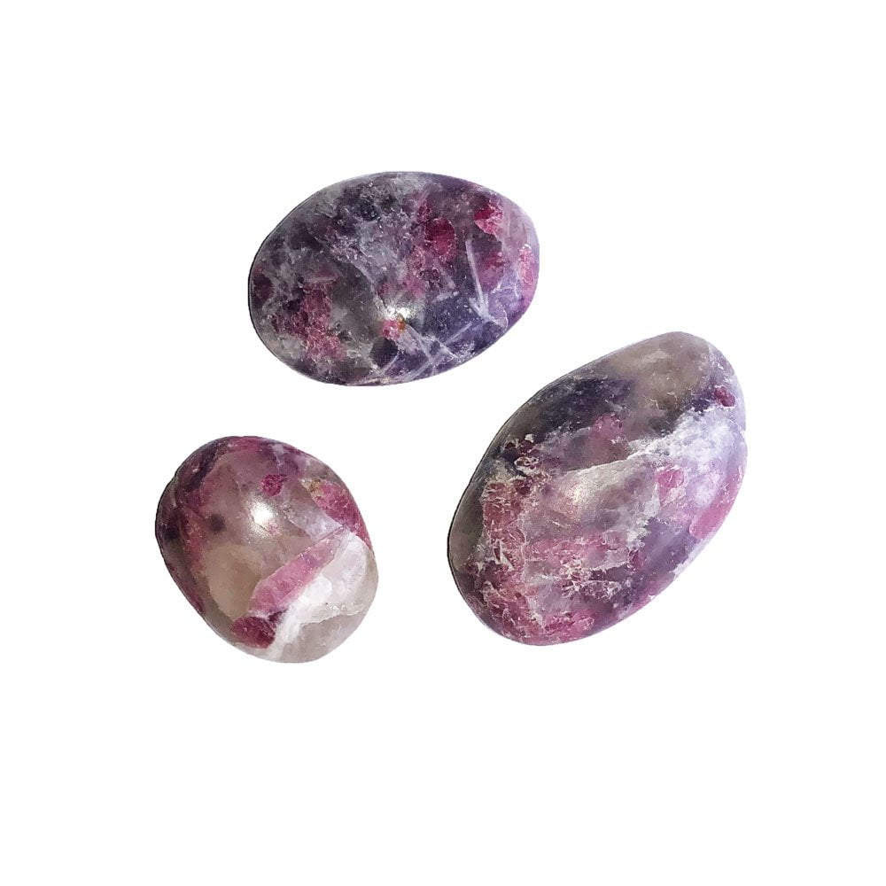 pierre-roulee-tourmaline-rose-sur-anhydrite-02 pierre roulée tourmaline rose sur anhydrite