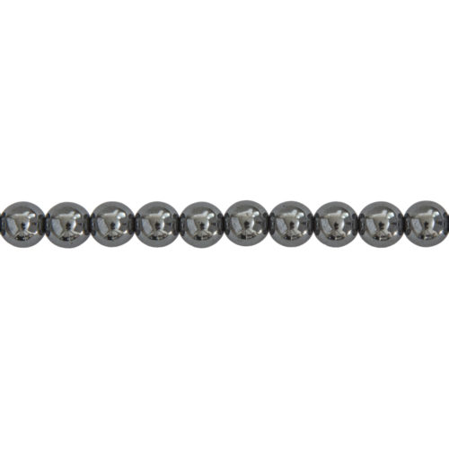 fil hématite pierres boules 8mm