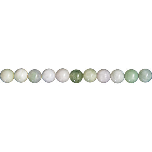 fil jade vert pierres boules 6mm