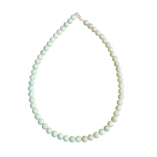 collier amazonite pierres boules 8mm