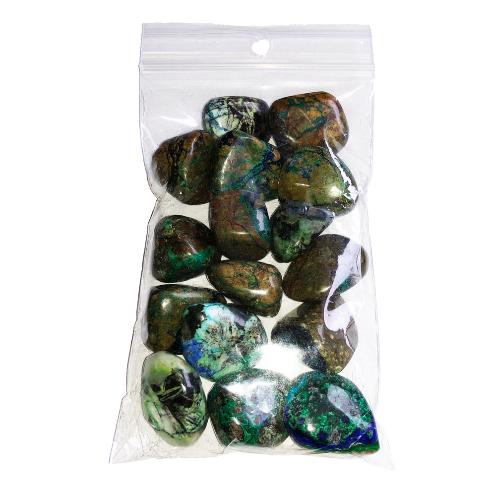 lot-pierres-roulees-azurite-malachite-250grs pierres roulées azurite malachite 250grs