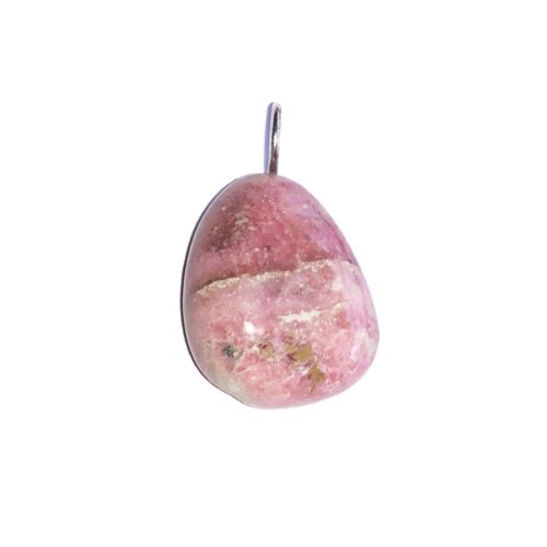 pendentif rhodonite pierre roulée