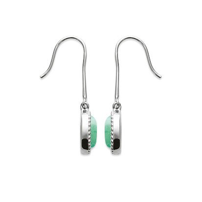 boucles d'oreilles aventurine argent 925