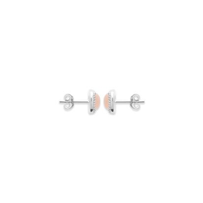 boucle d'oreilles quartz rose argent 925