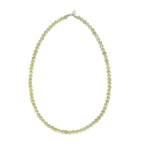 collier topaze citron pierres boules 6mm