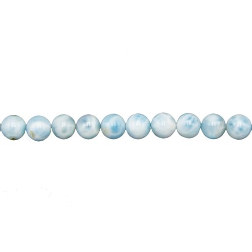 fil larimar pierres boules 8mm