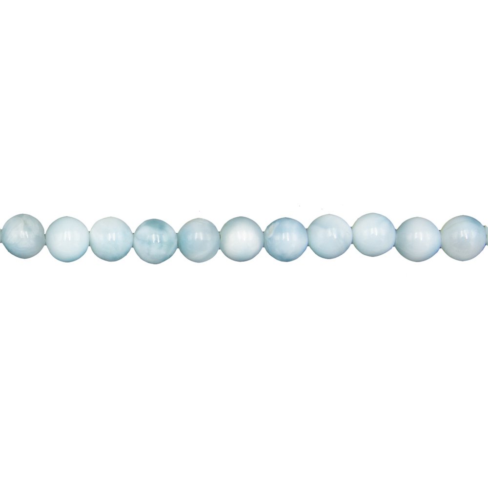 fil larimar pierres boules 6mm fil larimar pierres boules 6mm