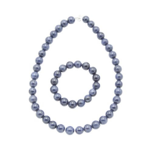 parure saphir pierres boules 12mm