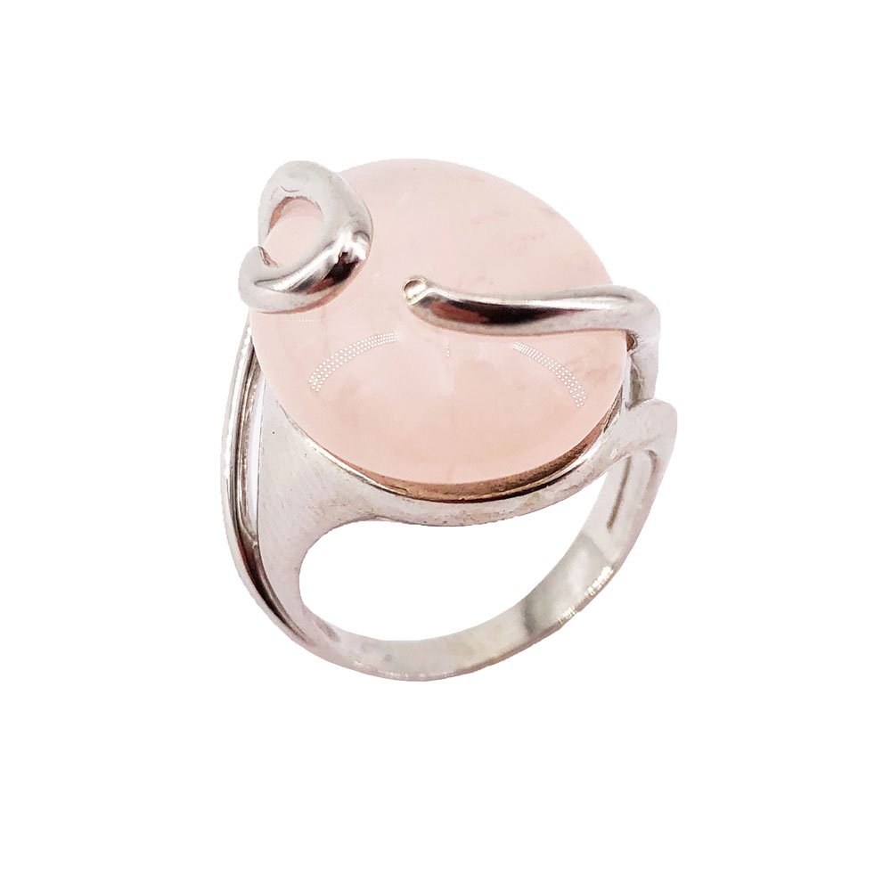 bague-quartz-rose-argent-rhodie-58-04-01 bague quartz rose argent