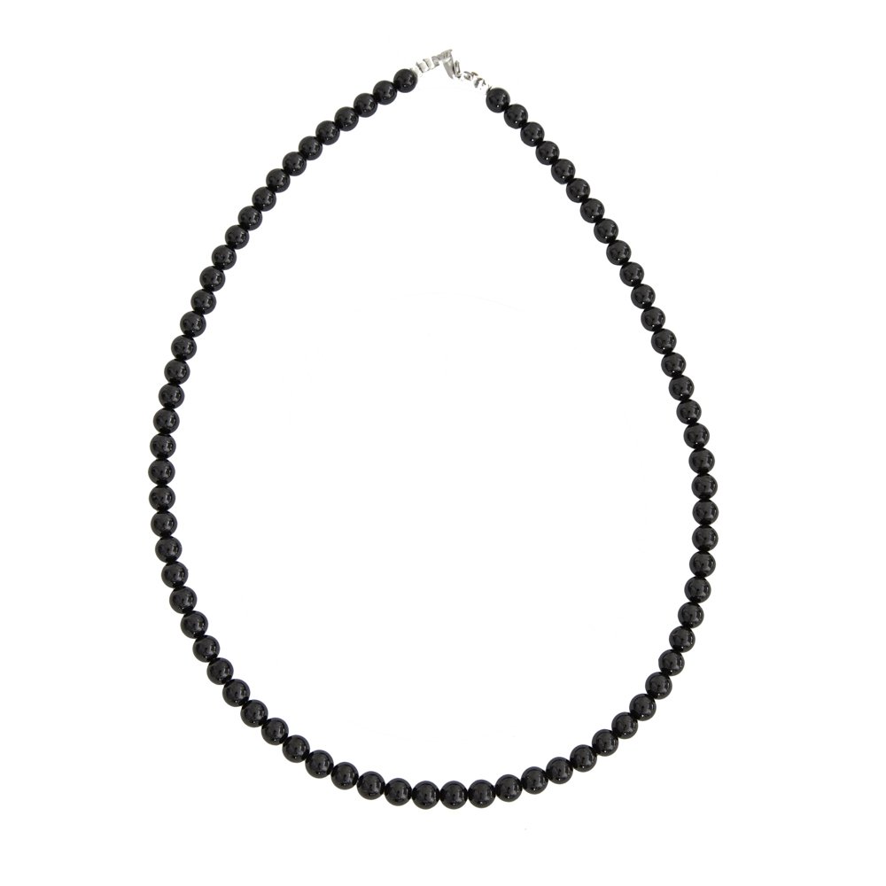 collier onyx pierres boules 6mm collier onyx pierres boules 6mm