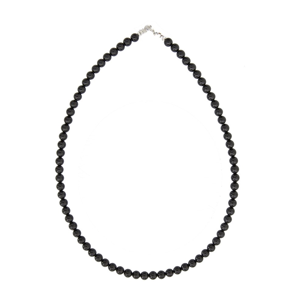 collier onyx pierres boules 6mm collier onyx pierres boules 6mm