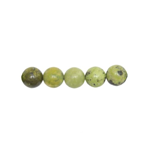 perle ronde chrysoprase citron 8mm