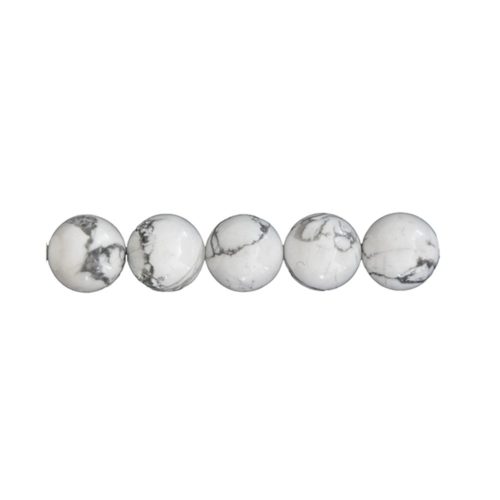 perle ronde howlite 12mm