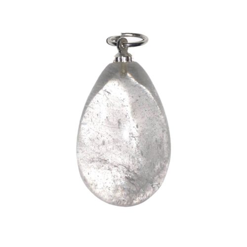 pendentif cristal de roche goutte d'eau