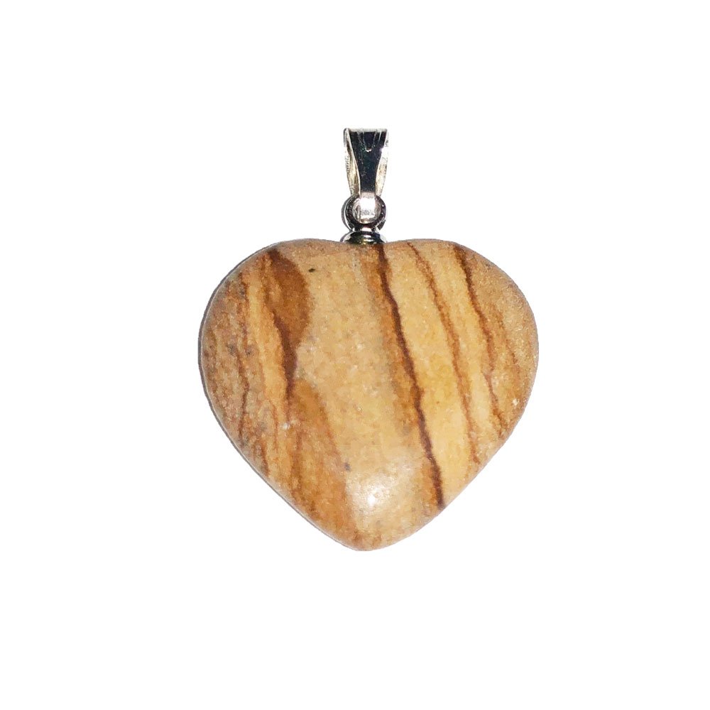 pendentif jaspe paysage coeur pendentif jaspe paysage coeur