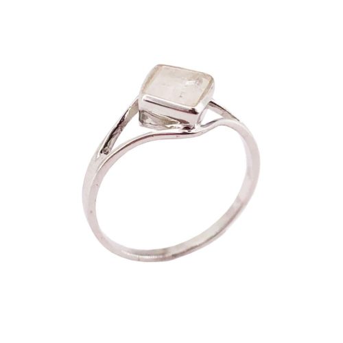 bague pierre de lune argent