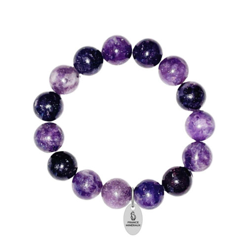 bracelet rubellite pierres boules