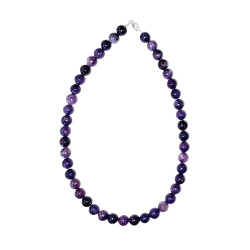 collier rubellite pierres boules