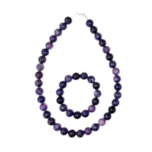 parure tourmaline pierres boules