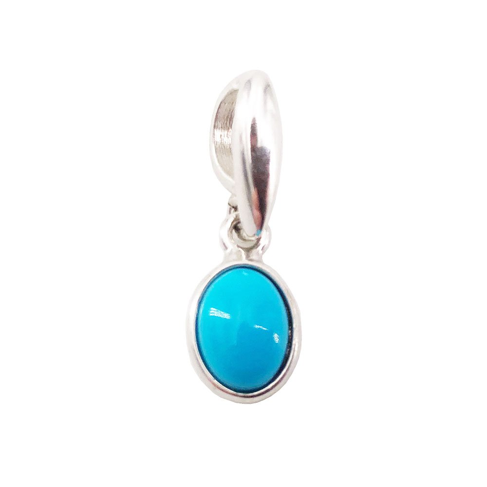pendentif turquoise argent rhodié pendentif turquoise argent rhodié