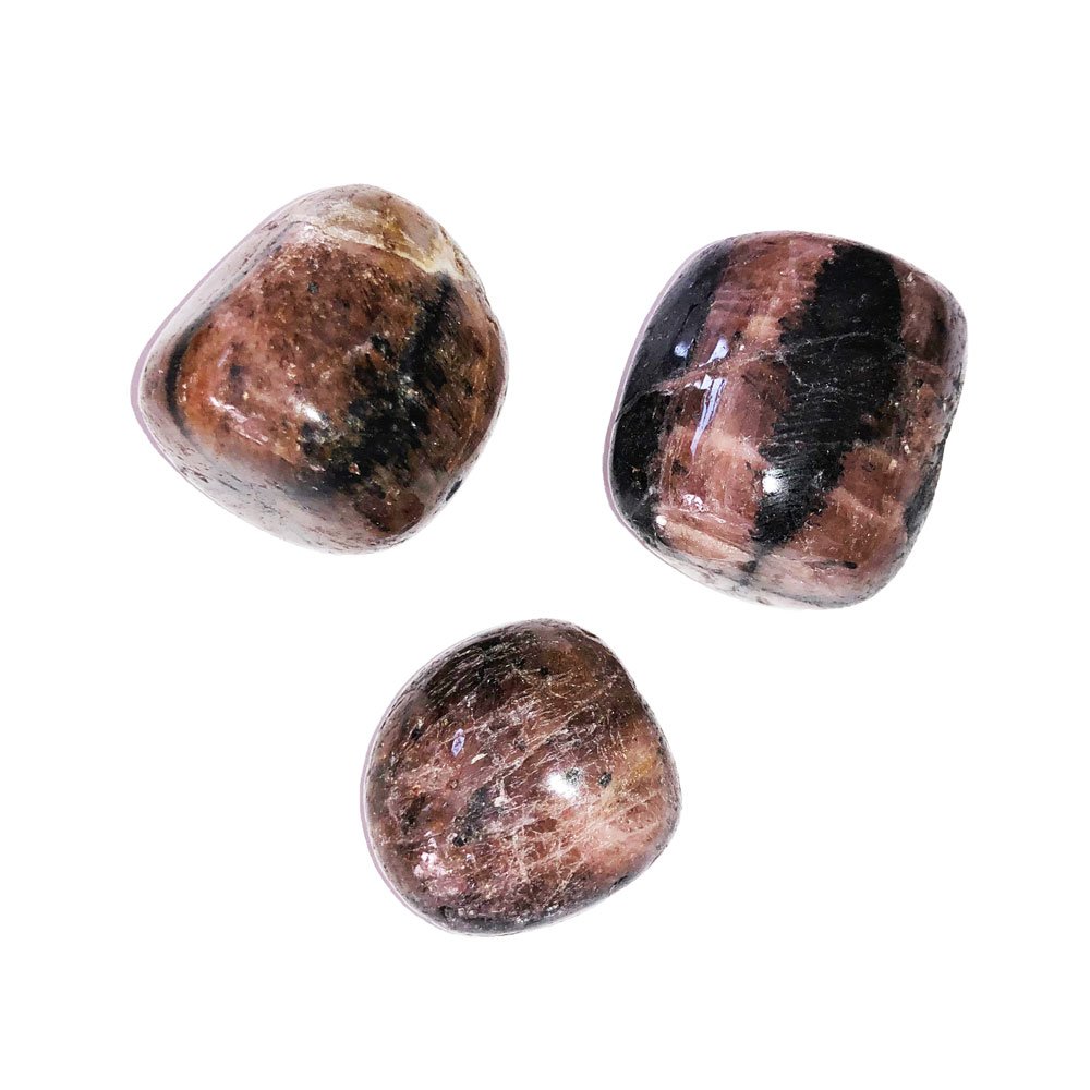 pierre roulée chiastolite pierre roulée chiastolite